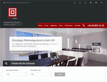 Tablet Screenshot of immohome.ch